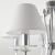 Lampa wisząca abażur srebrny RIGA P05762CH-WH - Cosmo Light